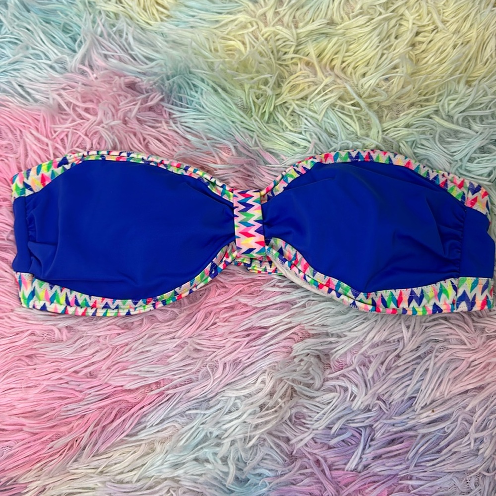 PINK Victoria’s Secret Strapless Padded Swim Bikini Top